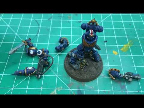 Painting and Magnetizing the Primaris Lieutenant for the Ultramarines  - Warhammer 40k