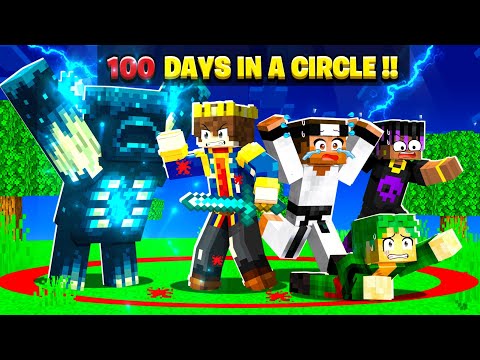 FINALE - 100 Days But YOU CAN'T LEAVE THE CIRCLE In Minecraft 😰
