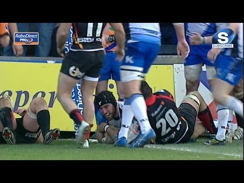John Muldoon 2nd Try from rolling maul - Newport Gwent Dragons v Connacht 23rd March 2014