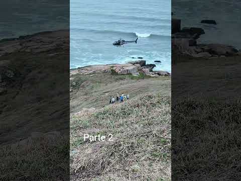 🚁 Operação de Resgate em Laguna (SC) | Atendimento Rápido Após Queda de Parapente #polícia
