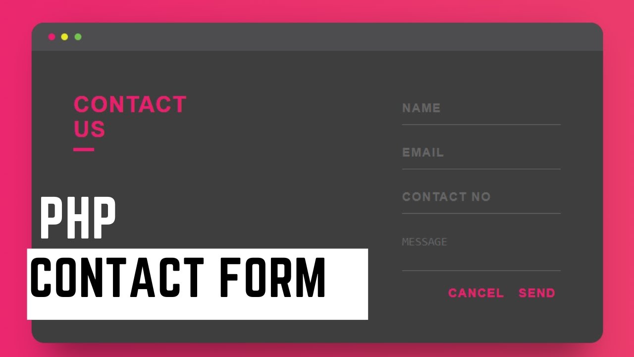 PHP contact form | free source code