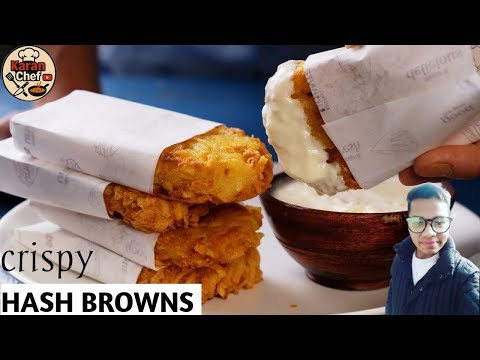 crispy Hash Browns From Potatoes 🍠 Hash Browns sauce - American Street food recipes