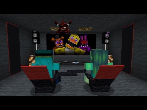 Minecraft SCARY CINEMA ROOM FOR OUR ZOMBIE HOUSE / BUILDING A CINEMA ROOM !! Minecraft Mods