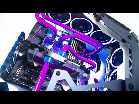 AMD Custom Water Cooled Gaming PC Build - Time Lapse 2019 - Antec Torque