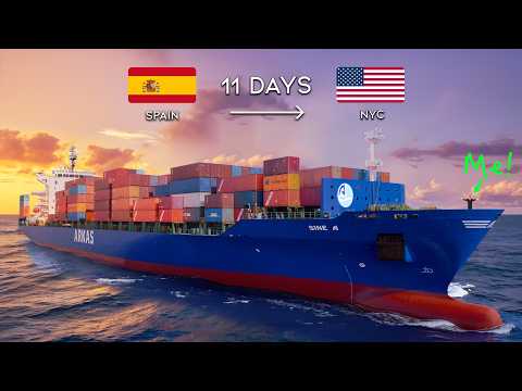 Crossing the ATLANTIC OCEAN on a Containership!