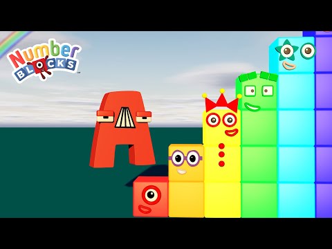 Alphabet Lore A Jump and Count Numberblocks Step Squad 1-50