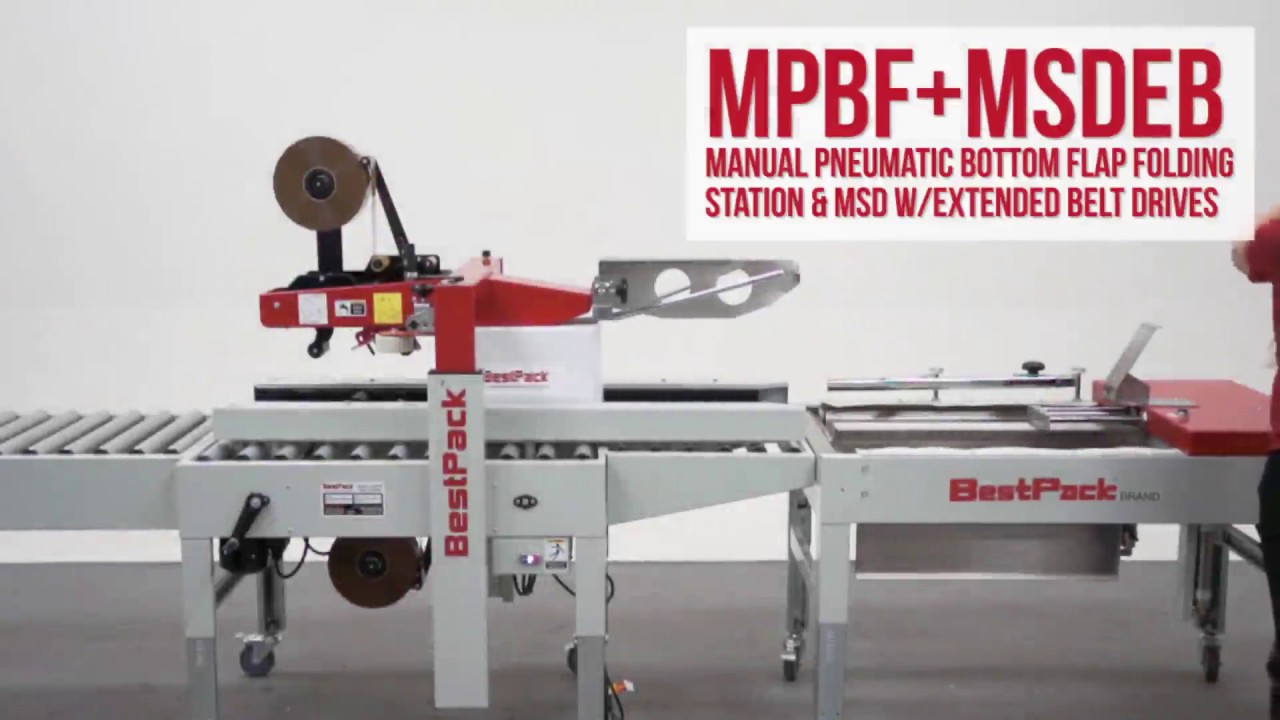 BestPack MPBF Pack Station Case Sealer with BestPack MSDEB