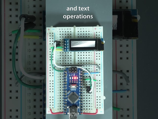 Vídeo relacionado con YELUFT 2 módulos de pantalla OLED I2C de 0,91 pulgadas, 128 x 32 píxeles IIC, pantalla Arduino para Arduino/Raspberry Pi/ESP32