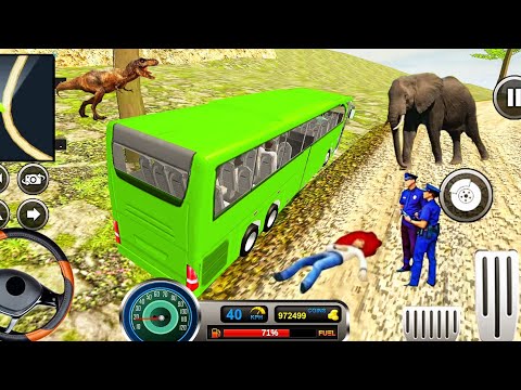 Real Uphill Offroad Bus Driving Simulation 2022 - Android Gameplay