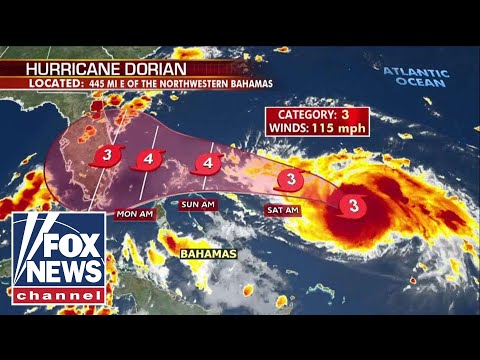 Hurricane Dorian upgraded to Category 3 storm