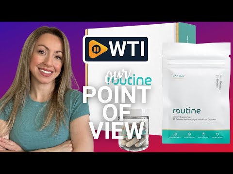 Routine Women's Daily Probiotics for Digestive and Feminine Health - 24 Billion CFU 30 Capsules - Dairy Free Organic Probiotics for Women - Free Glass Jar Starter Box - WTI product video review