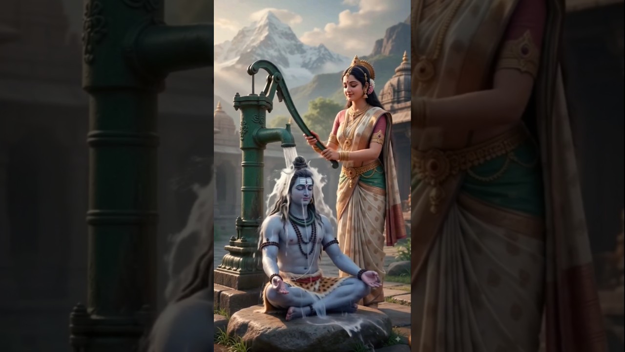🕉Jug Jug Jiya Mor Sajanawa 👩‍🍼☘️ #sorts #bhakti #ytsorts #shiv #parati 💗
