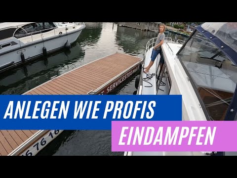 🚤 Anlegen wie die Profis! Diese Technik kennt kaum ein Freizeitkapitän! 💥 (Eindampfen in  Vorspring)