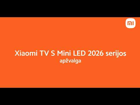 Televizorius Xiaomi S Mini LED 2026 | 98 | Smart TV | Google TV | 4K UHD | Tamsiai pilkas