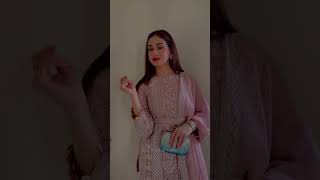 Blush Pink Flared Gharara Chiffon Suit - Video 1