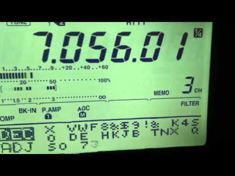 Icom IC-746PRO decoding RTTY on screen