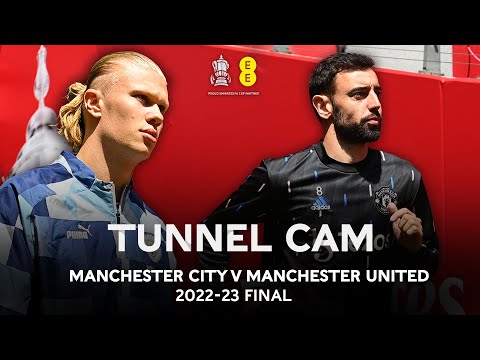Tunnel Cam At Wembley As Manchester City Are Crowned Emirates FA Cup Winners! | Tunnel Cam | EE