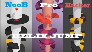Main Helix Jump Player Noob vS Pro Vs Hacker