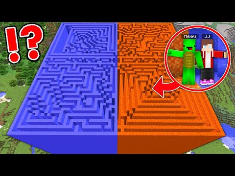 Insane Minecraft Maze Challenge: Lava vs Water!