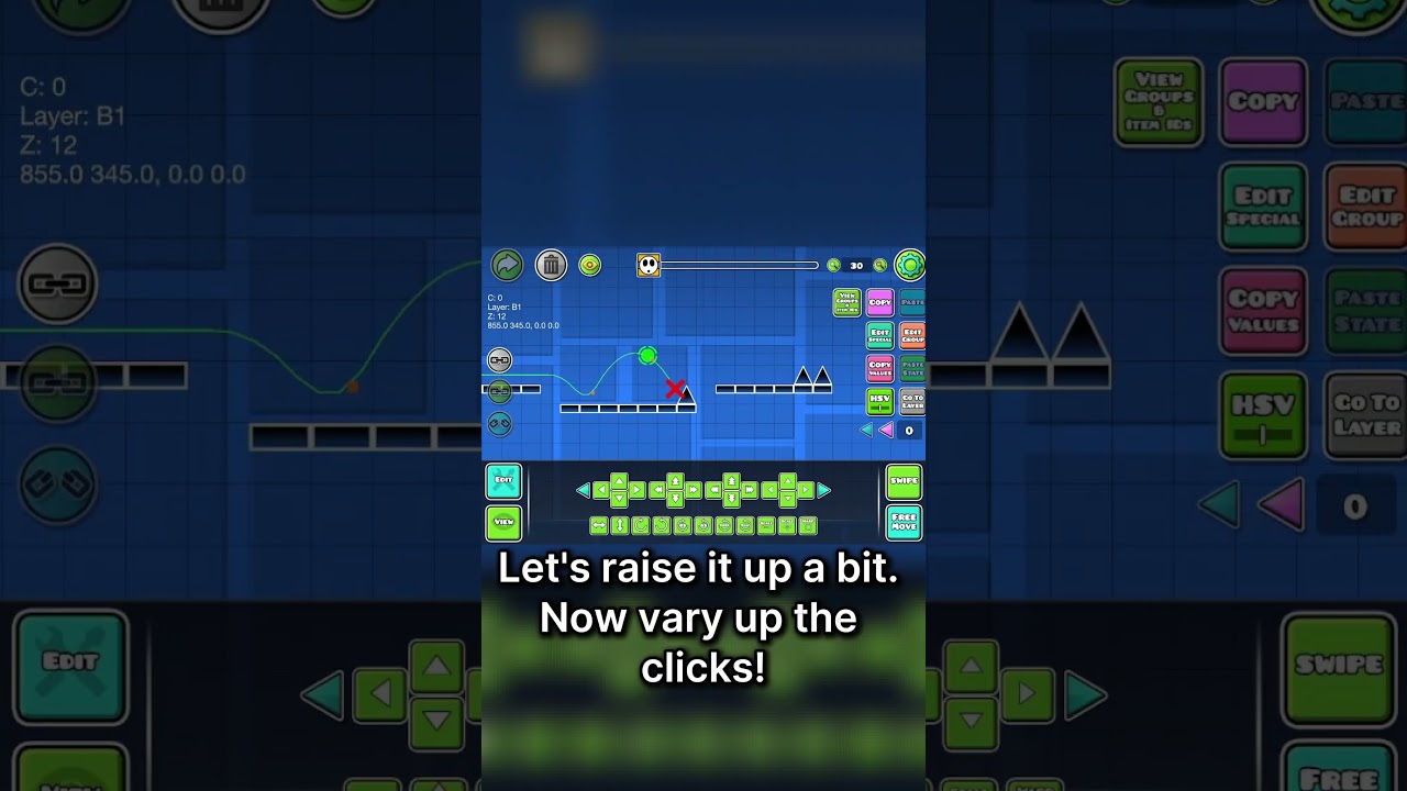 How to Build Better Cube Gameplay in Geometry Dash  #geometrydash #gd #gaming #trending #funny
