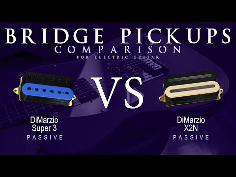 DiMarzio SUPER 3 vs X2N - Passive Bridge Guitar Pickup Comparison Tone Demo