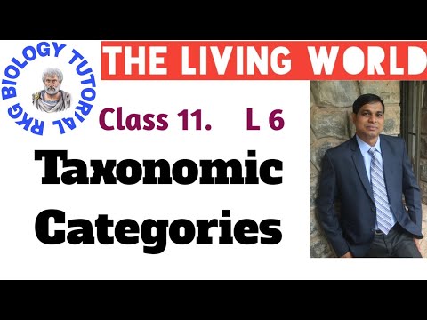 Taxonomic Categories species,Genus family order class...