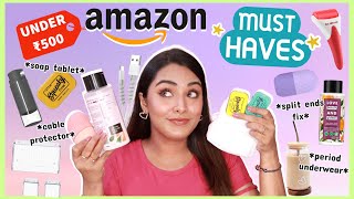 *mind blowing* AMAZON MUST-HAVES Under Rs. 500 | Useful *Beauty, Hair Care & Random* Finds