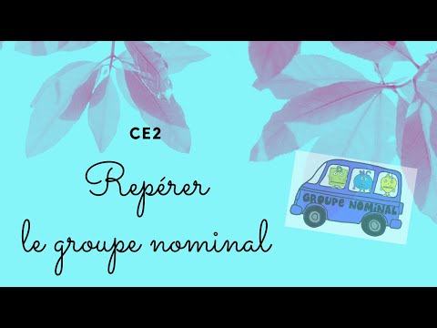 CE2 : Le groupe nominal