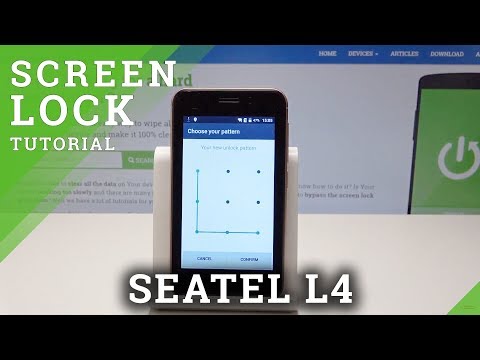 How to Add Pattern Lock in Seatel L4 - Set Up Lock Screen