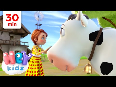 Madame la vache 🐮🥛 | Chansons pour Enfants | HeyKids en Français