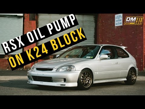 ACURA RSX TYPE S K20 OIL PUMP INSTALL ON K24 BLOCK