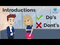 Introductions Do S Don Ts