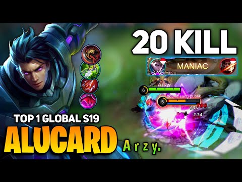 MANIAC! Alucard Super Aggressive Gameplay [Former Top 1 Global Alucard] By A r z y. - Mobile Legend