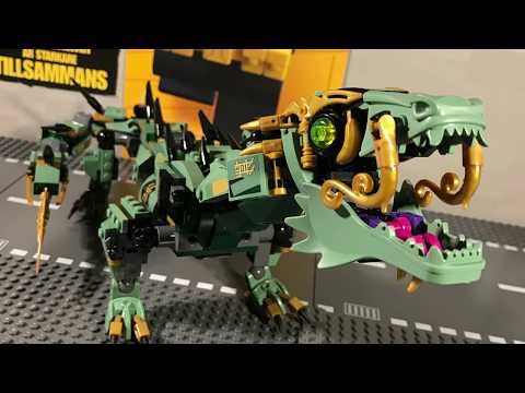 Lego Ninjago Movie 70612 Green Ninja Mech Dragon stop motion