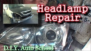 "How To Fix A Broken Headlight"-Automotive Collision Tech Tips And Tricks