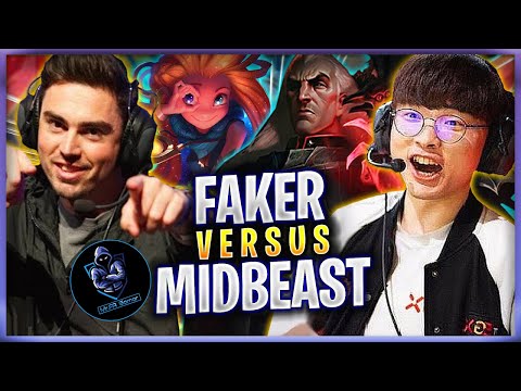 FAKER PICKED SINGED MID vS MidBeast 2022 #12