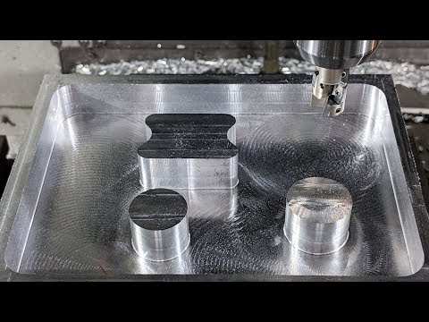 Dynamic Milling 6061 Aluminum with an Indexable Helical Roughing End Mill - Volume Milling Demo