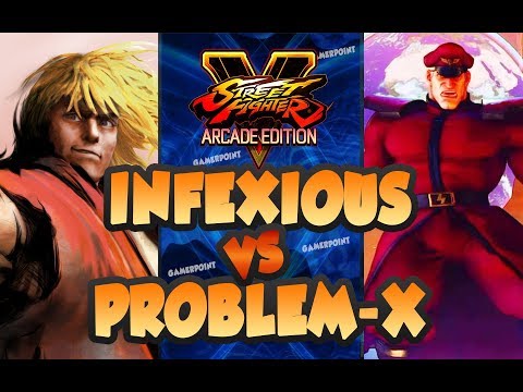 High Level Match! Infexious [Ken] vs Problem-X [Bison] FT2 - Street Fighter V
