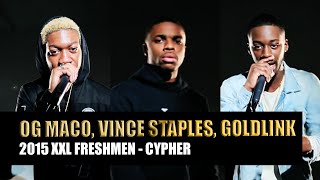 XXL Freshmen 2015 Cypher - Part 2 - GoldLink, OG Maco & Vince Staples