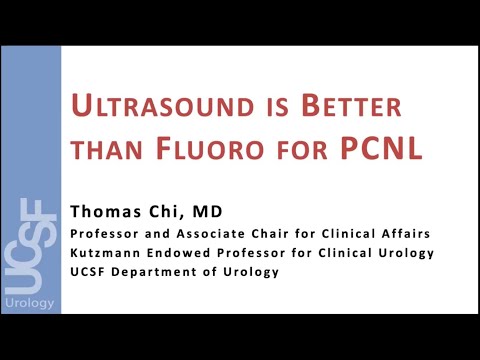 6.11.2020 Urology COViD Didactics - Ultrasound is Better than Fluoro for PCNL