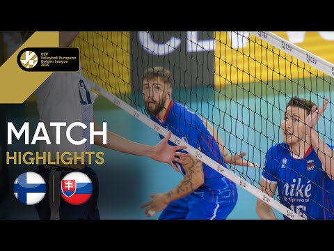 Highlights | Finland vs. Slovakia - CEV Volleyball European Golden League 2025 | Men