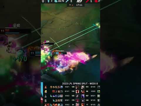 Qingtian K’Sante SoloKill Zika Camille - TES vs LNG 2023 LPL Spring Split #shorts