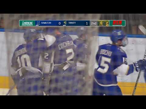 Hamilton College Continentals vs. Trinity College Bantams (2019 NESCAC Men's Ice Hockey SF No. 2)