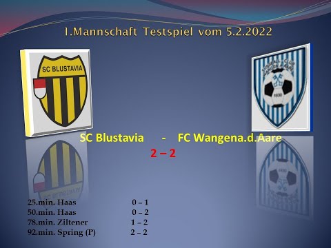 1.Mannschaft Testspiel  SC Blustavia -Wangen a d Aare