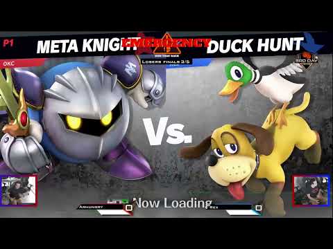 Yt.com/Arhungry (Meta Knight) vs Rex (Duck Hunt) - HDR Losers Final - Emergency: Run That Back!