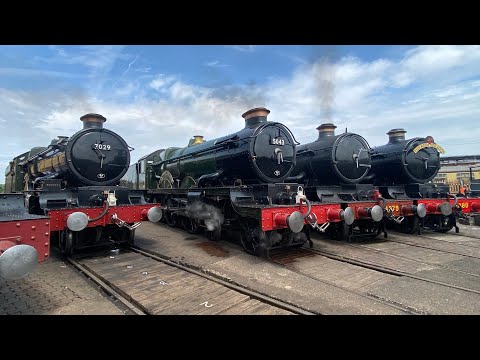 Tyseley Locomotive Works Open Day 2023 Castle Cavalcade ( GWR Castle 100 Celebrations ) 17/6/2023