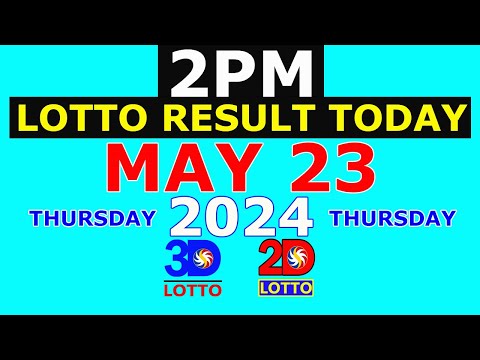Lotto Result Today 2pm May 23 2024 (PCSO)