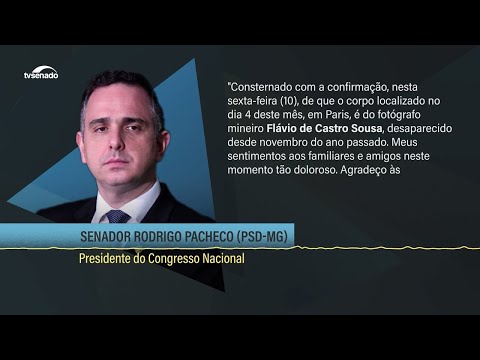 Pacheco se solidariza com família de fotógrafo morto em Paris