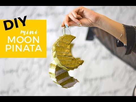Mini Crescent Moon Pinata DIY