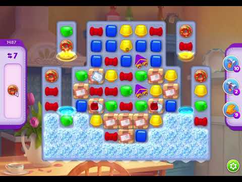 HomeScapes Level 1487 no boosters (10 moves)